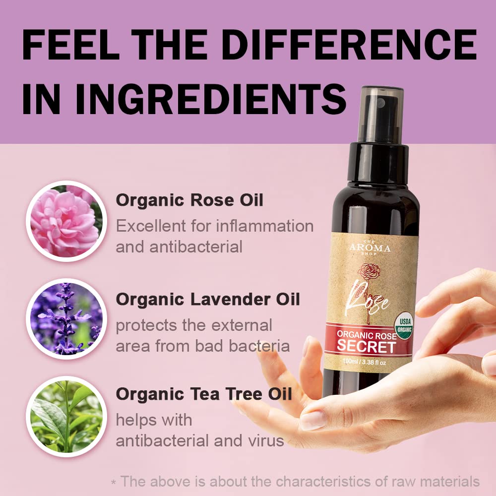 [USDA] TheAromaShop Organic Rose Secret- Natural feminine Spray,Intimate Care The Aroma Shop buy supplements canada