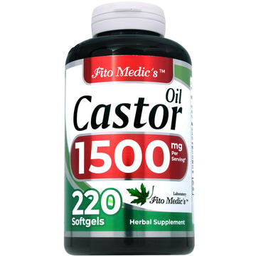 Lab | castor oil pills |220 softgels |1500 mg| castor oil capsules | castor oil capsules organic FITO MEDIC'S buy supplements canada