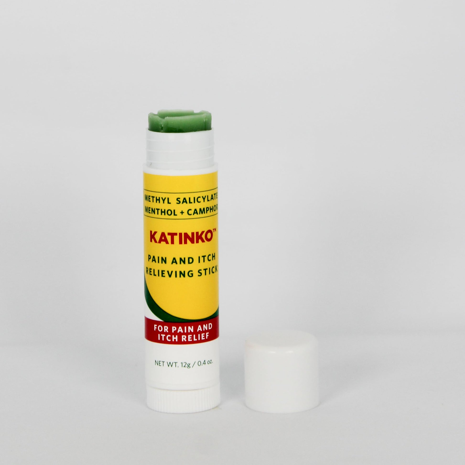 Katinko Pain and Itch Relieving Stick 12g - Effective for Muscle Strain, Neck Stiffness, Rheumatism, and Bruises (4) Katinko buy supplements canada