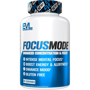 Evlution Nutrition Mental Energy and Focus Supplement for Adults - Nootropics Brain Support Supplement with Caffeine L Theanine Alpha GPC and L-Tyrosine - Focus Pills for Sustained Peak Performance Evlution buy supplements canada