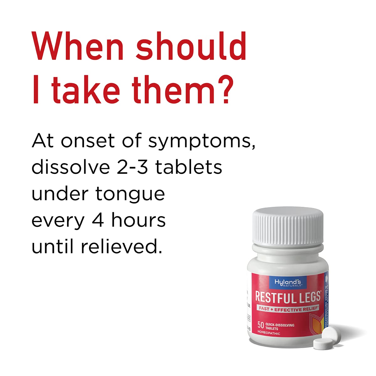 Hyland's Restful Legs Tablets 50 ea (Pack Of 4) Hyland's buy supplements canada