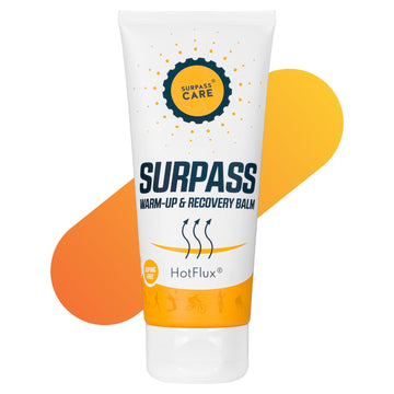 Surpass Warm up & Recovery Balm 6.76oz - HotFlux Muscle & Joints Relief Rub - Innovative Body Warming - After Sport Recovery Support - Feet, Neck & Shoulders, Lower Back, Knees - No Irritation Surpass-Care buy supplements canada