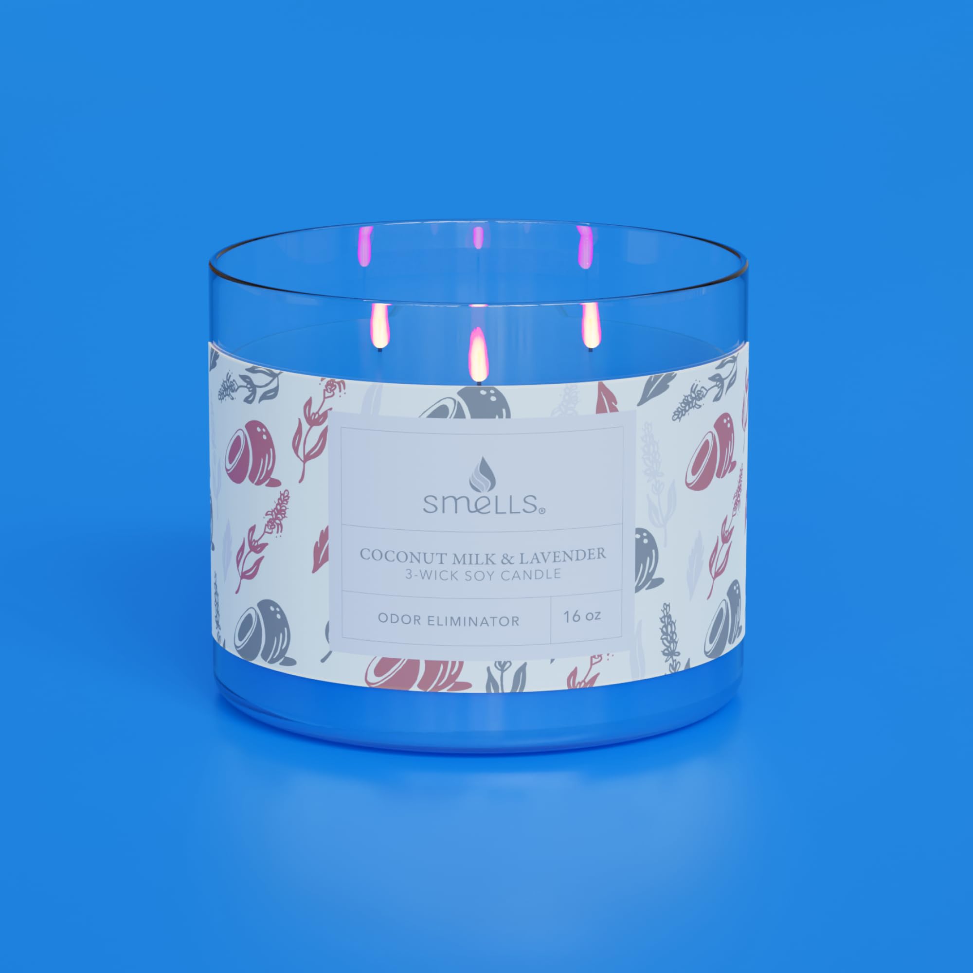 Smells - Odor Eliminator - Premium Soy Wax Jar Scented Candle 12oz. and 16oz. - 100% Cotton Single Wick SmellS buy supplements canada
