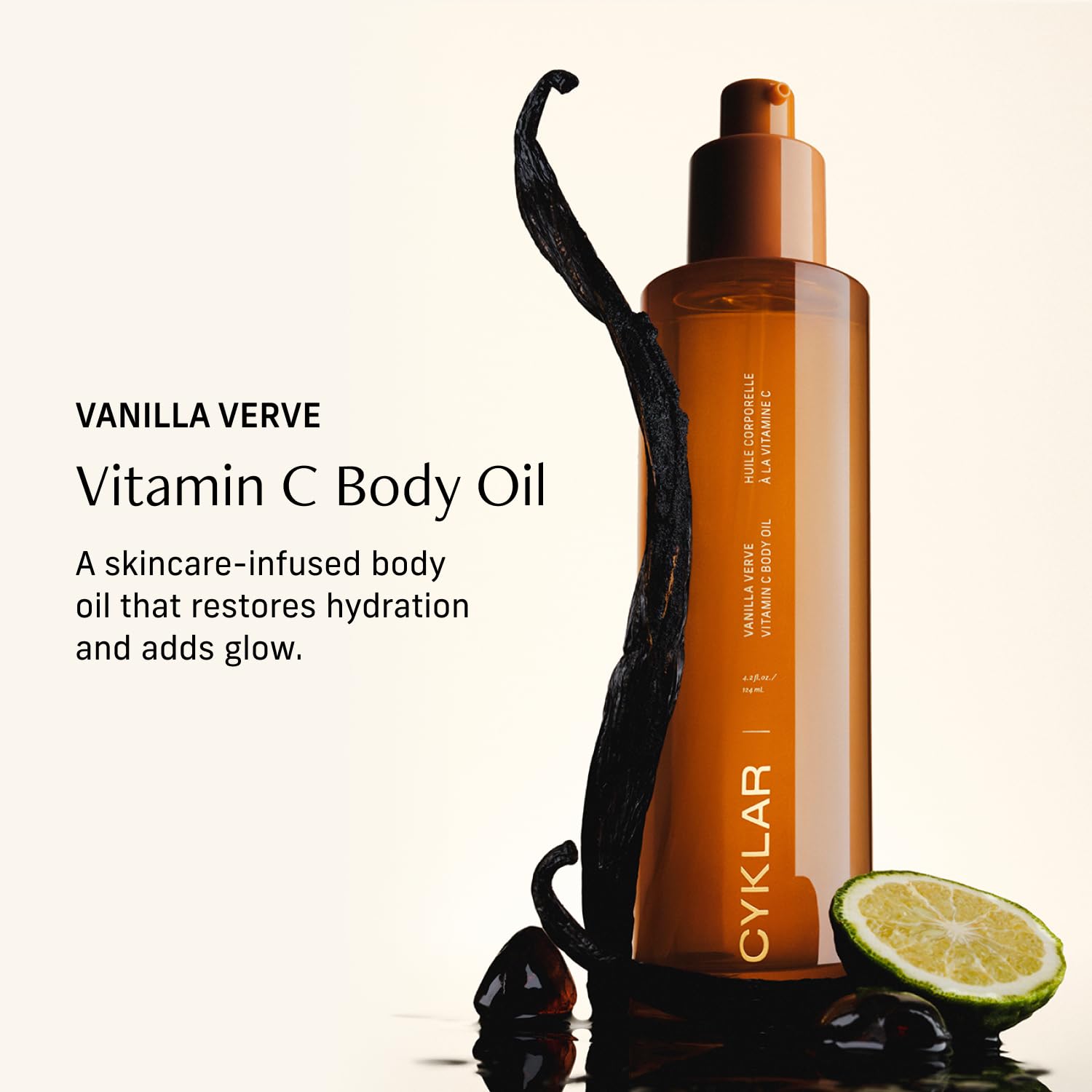 CYKLAR Vitamin C Body Oil for Women and Men. Moisturizing Vanilla Verve Scented Body Serum for Glowing Skin. Nourishing CYKLAR buy supplements canada