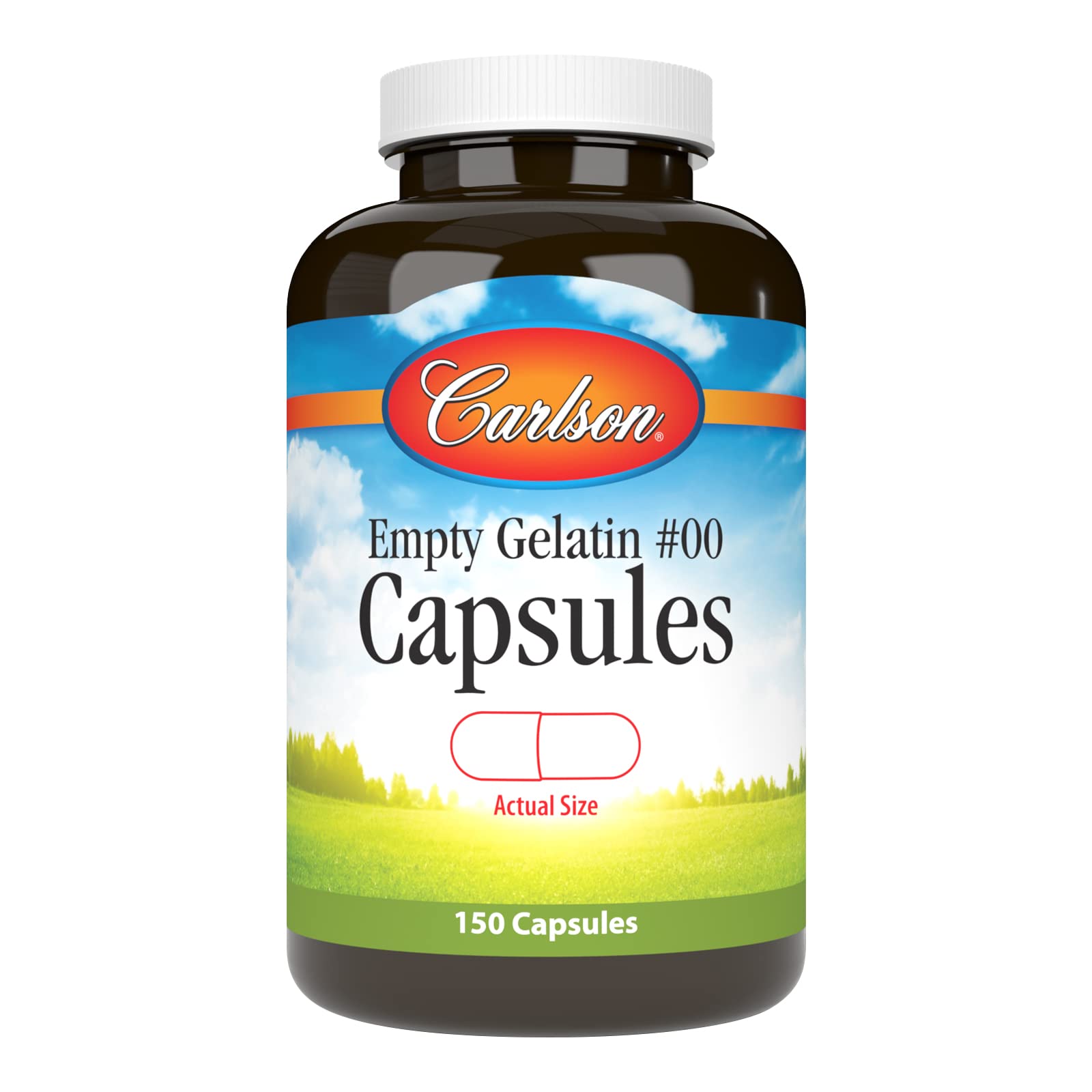 Carlson - Empty Gelatin #00 Capsules, Easy to Separate & Fill, 150 capsules Carlson buy supplements canada