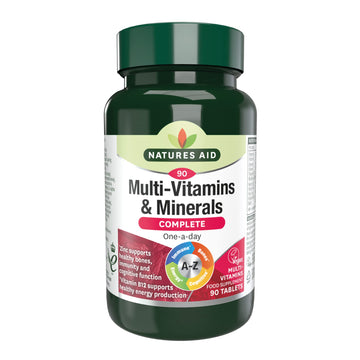 Natures Aid Multivitamins and Minerals, 90 Count (Pack of 1), (Packing may vary) natures aid buy supplements canada