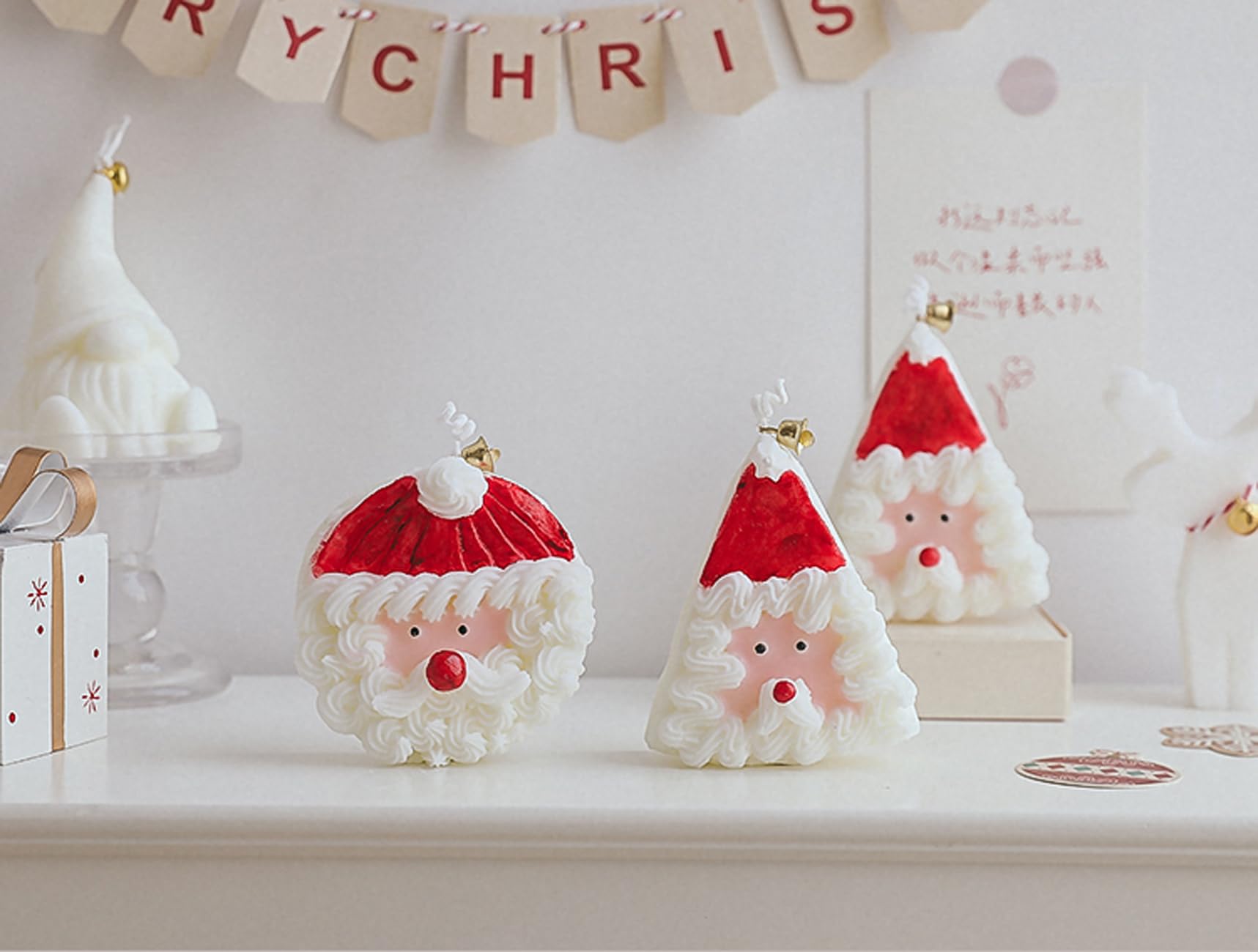 Christmas Cake Scented Candle,110G Handmade Aroma Soy Wax Santa Claus Decorative Candle T-shin buy supplements canada