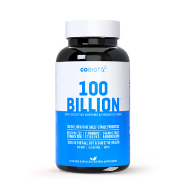 100 Billion - Probiotics and Prebiotics Supplement Pills - Digestive Enzymes and Prebiotic GOBIOTIX buy supplements canada