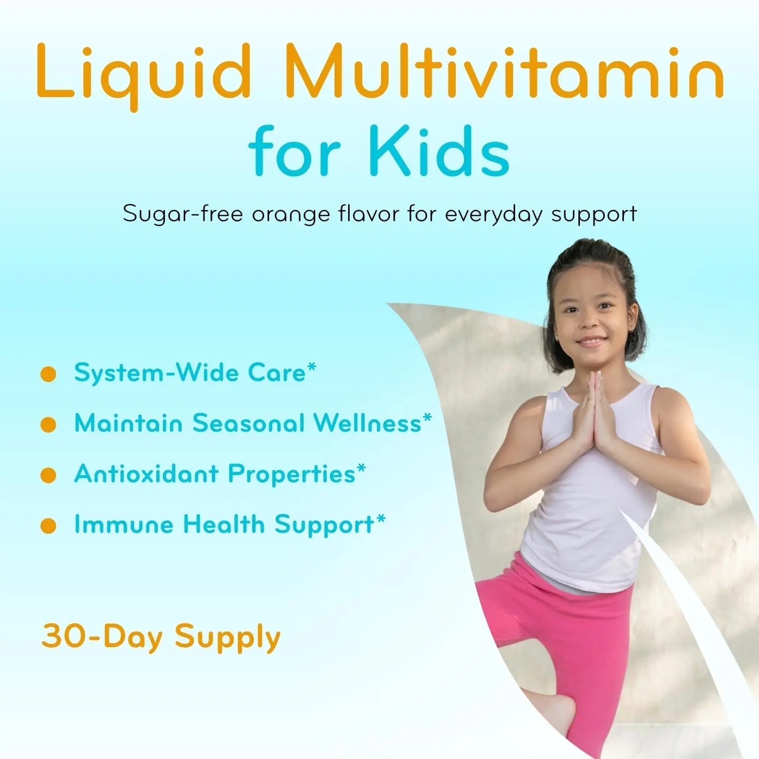 Sugar Free Liquid Multivitamin for Kids - High Absorption Kids Liquid Multivitamin with Vitamins A C D E & B Complex Plus Quercetin Immune Support Complex Clear Formulas buy supplements canada