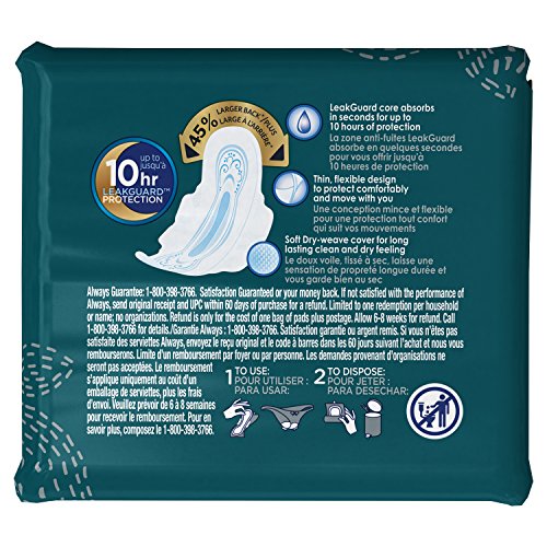 Always Ultra Thin Size 4 Overnight Pads With Wings Unscented, 14 Count (3700030165) Always buy supplements canada