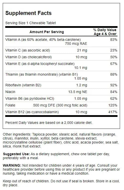 Swanson Child Multi Sugar Free ORNG 120 TABS Swanson buy supplements canada