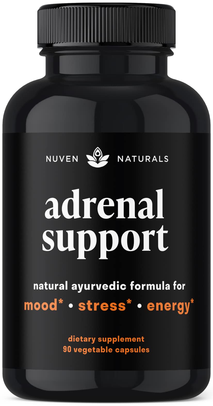 Nuven Naturals Adrenal Support - Cortisol Manager & Adrenal Support Supplements with Ashwagandha Extract, Rhodiola Rosea, Holy Basil to Help Stress, Fatigue & Energy | Adaptogens | 90 Capsules Nuven Naturals buy supplements canada