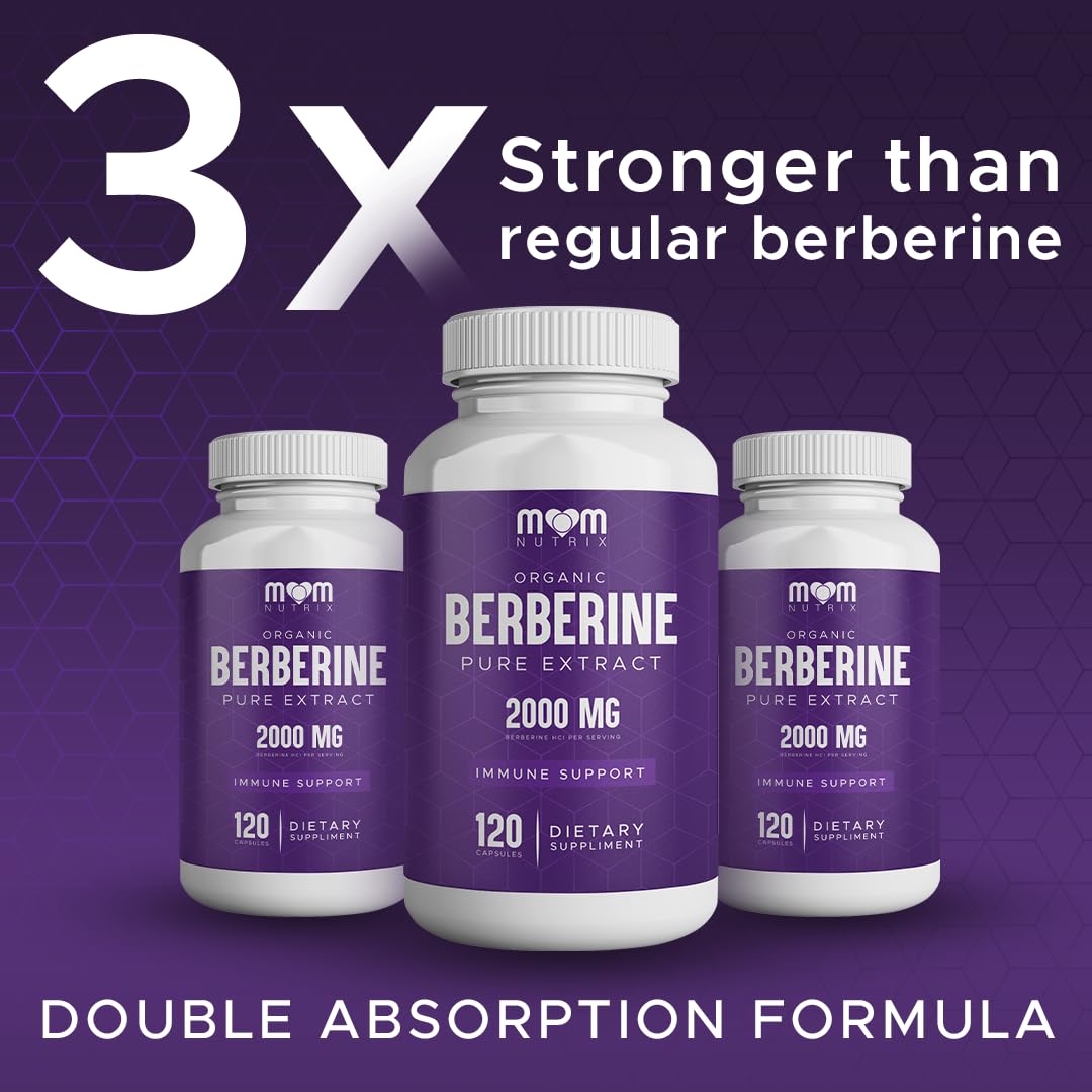 THE MONK Organic Berberine Extract 2000mg - Vegan, Non-GMO - Immune Support - Berberine HCL Supplement for Women & Men - 120 Capsules THE MONK buy supplements canada