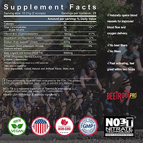 Beetroot Pro Pre-Workout Powder - 10oz, 28 Servings, Dark Cherry Flavor - Boosts Energy Beetroot Pro buy supplements canada