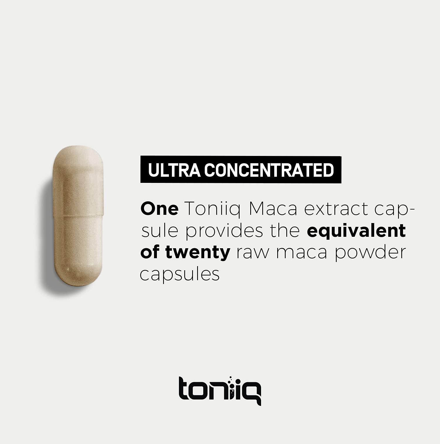 Toniiq 10,000mg 20x Concentrated Extract - Single Origin Wildcrafted Maca Root Capsules Toniiq buy supplements canada