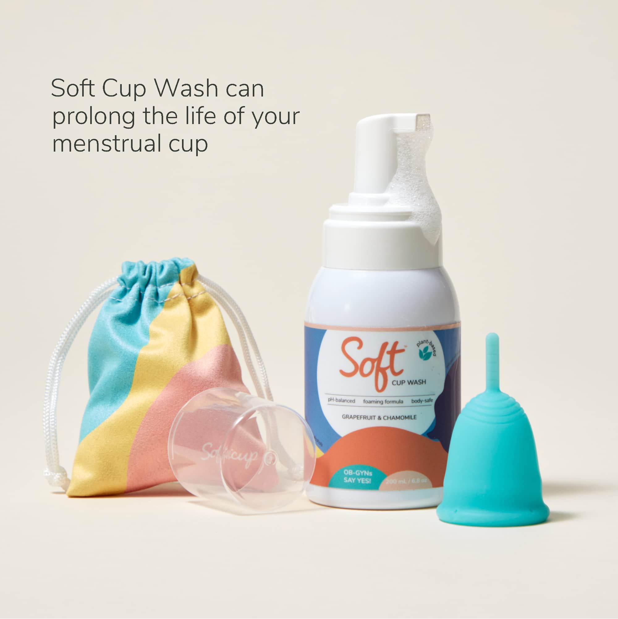 Soft Cup Wash | Menstrual Cup Cleanser for Silicone Period Cups | 6.8 oz | pH-Balanced Softcup buy supplements canada