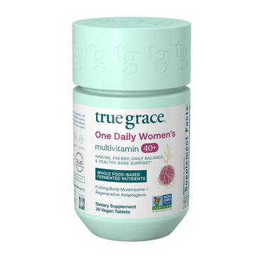 True Grace One Daily Women’s Multivitamin 40+ Fermented Minerals, Organic Adaptogens & Mushrooms Energy, Immune, Bone Support True Grace buy supplements canada