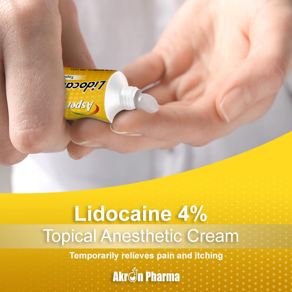 ASPERFLEX™ Lidocaine Pain Relief Cream 4% - Fast-Acting Numbing Cream for Muscle & Joint Pain, Arthritis, Backache, and More - 15G ASPERFLEX buy supplements canada