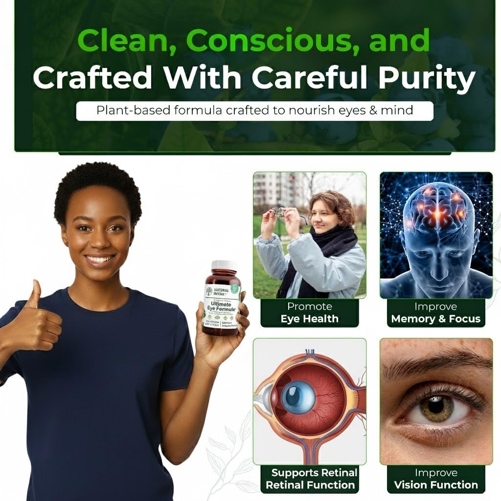 Natural Nutra Ultimate Eye Health Supplement - Bilberry & Blueberry Extract Blend for Day and Night Vision Support, Promotes Color Perception & Eye Clarity - Non-GMO, Vegan - 30 Capsules (Pack of 3) Natural Nutra buy supplements canada
