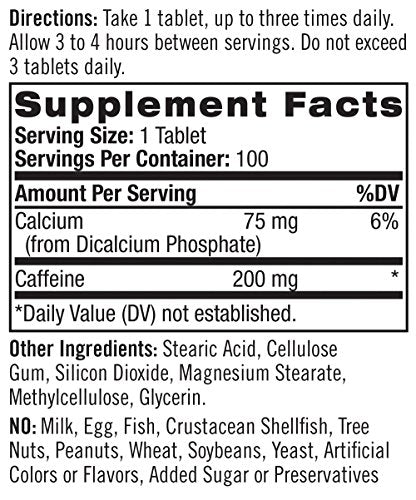 Natrol High Caffeine Tablets, Energy Support, Helps Enhance Endurance Natrol buy supplements canada