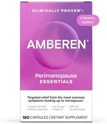 Amberen Perimenopause, Peri-Menopause Multi-Symptom Relief, Vitamin B, Vitamin E & Antioxidants Supplement, Helps Support Hormone Balance, Hot Flashes & Night Sweats, Supplements for Women, 180 Count Amberen buy supplements canada