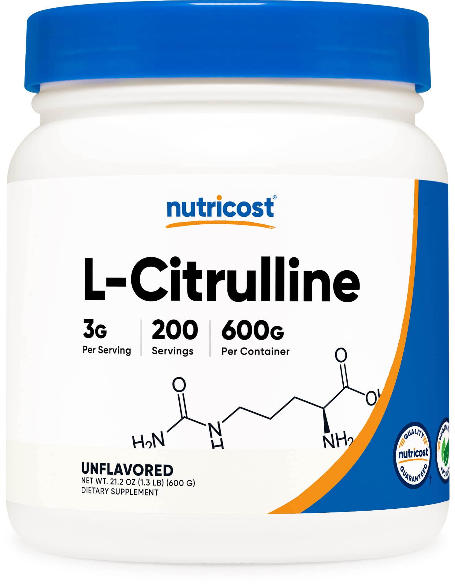 Nutricost Pure L-Citrulline (Base) Powder (600 Grams) Nutricost buy supplements canada
