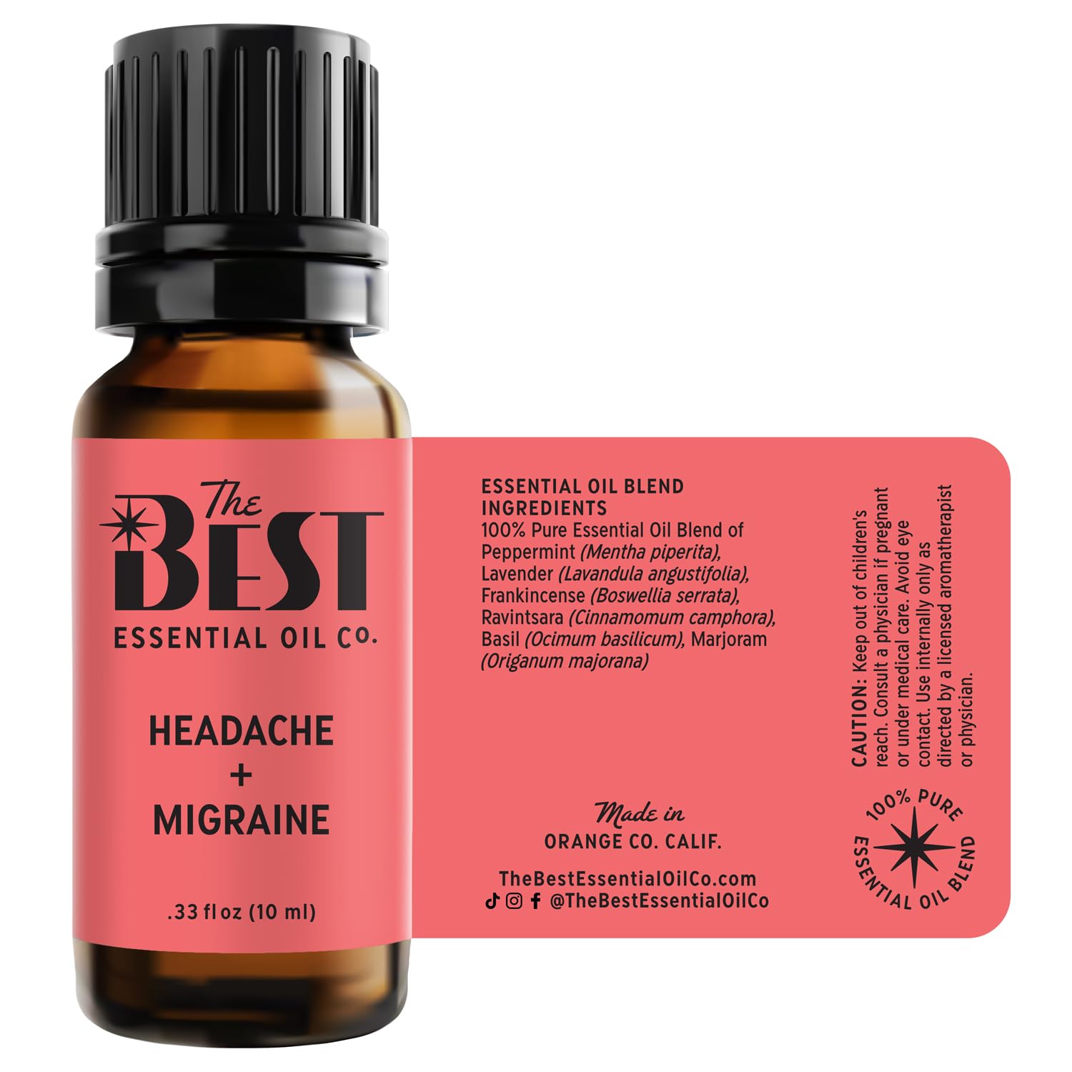 The Best Headache + Migraine Essential Oil Blend- Premium Grade- 100% Pure & Natural for Aromatherapy The Best Essential Oil Co buy supplements canada