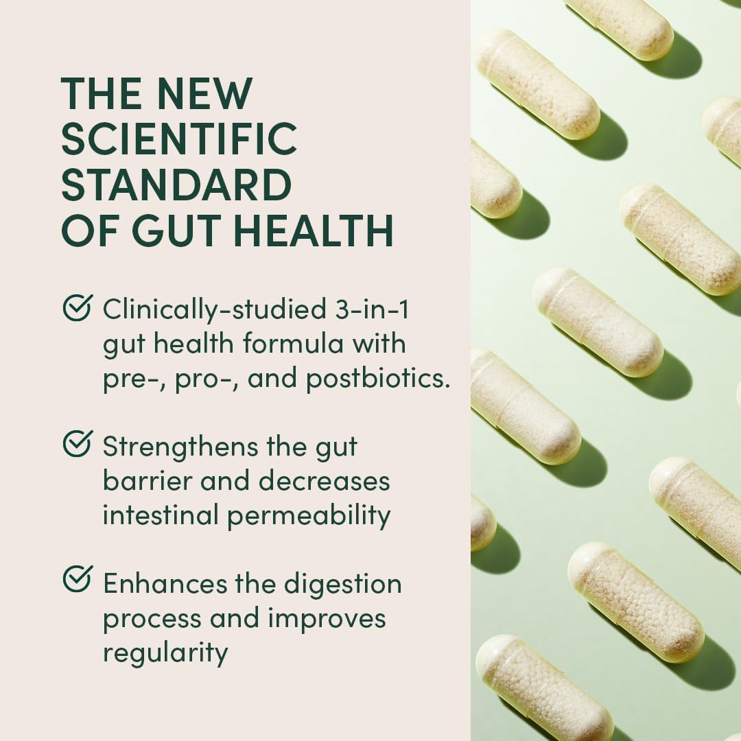 Beekeeper's Naturals Complete Gut Health, 3-in-1 Prebiotic, Postbiotic, Probiotics for Digestive Health & Bloating Relief for Women & Men, Propolis Powered, Gluten-Free Vegan Capsules, 28ct Beekeeper's Naturals buy supplements canada
