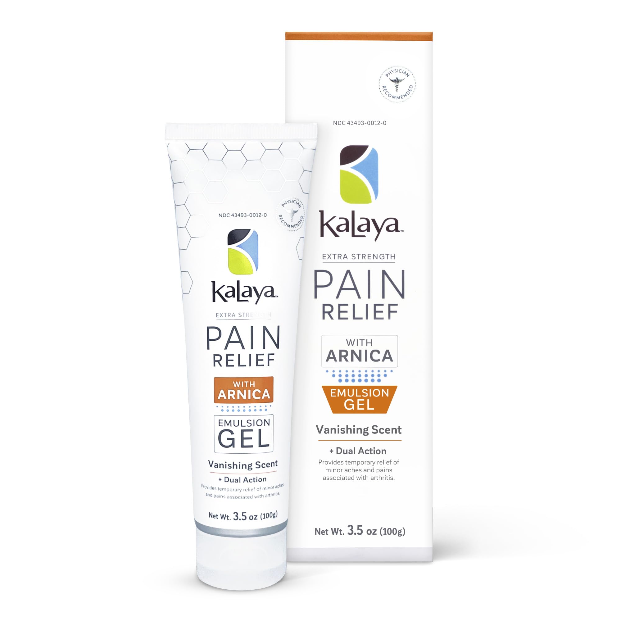Kalaya Extra Strength Pain Relief Gel with Arnica -Fast Acting, Long Lasting, Vanishing Scent, medically formulated for Arthritis, Joints, Muscle, Back, Neck, Shoulder, Hand and Knee Pain Kalaya Naturals buy supplements canada