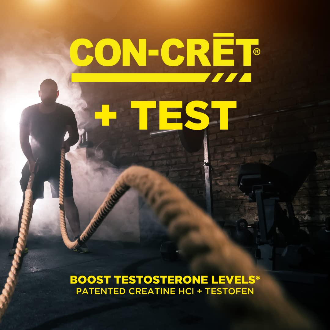 CON-CRET®+ Test, CON-CRET® Patented Creatine HCl Now with Testofen®, Boost Testosterone Levels, 60 Capsules CON-CRET buy supplements canada