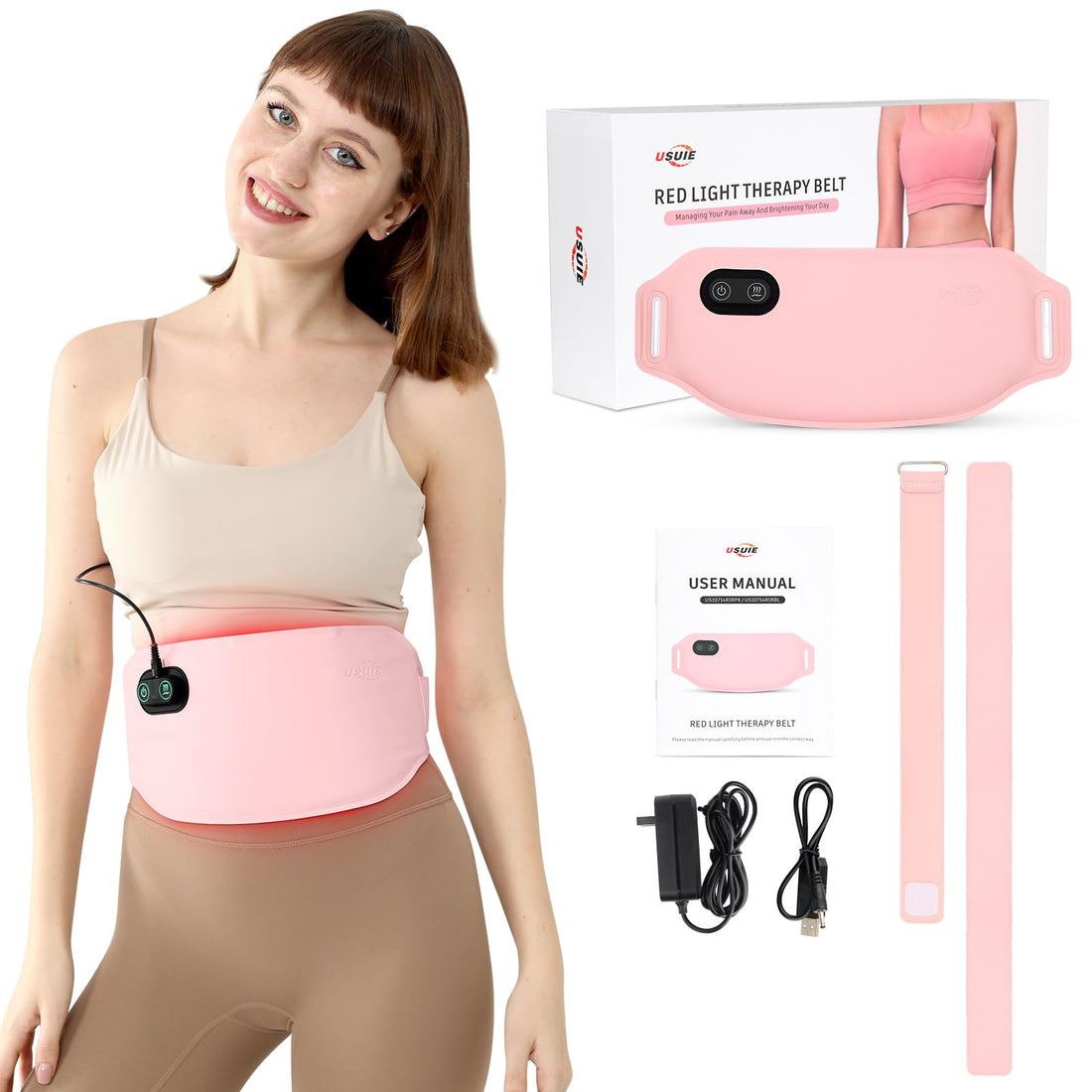 Red Light Therapy Belt for Body, Infrared Light Therapy for Pain Relief, Waterproof Red Light Therapy USUIE buy supplements canada