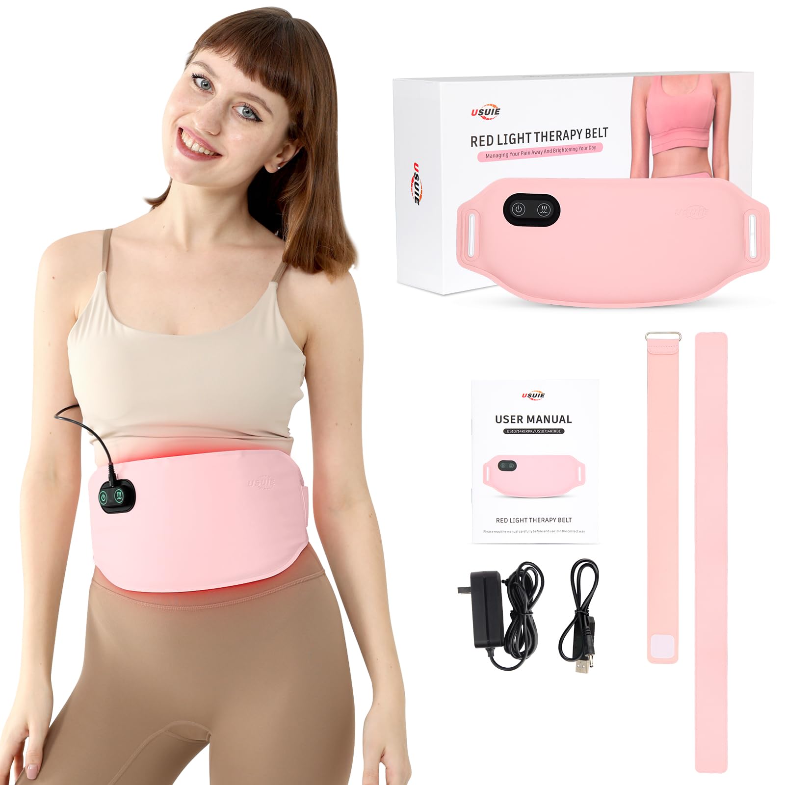 Red Light Therapy Belt for Body, Infrared Light Therapy for Pain Relief, Waterproof Red Light Therapy USUIE buy supplements canada