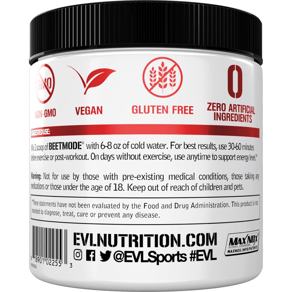 Evlution Nutrition Beet Root Powder Nitric Oxide Booster for Enhanced Energy and Pumps Evlution buy supplements canada