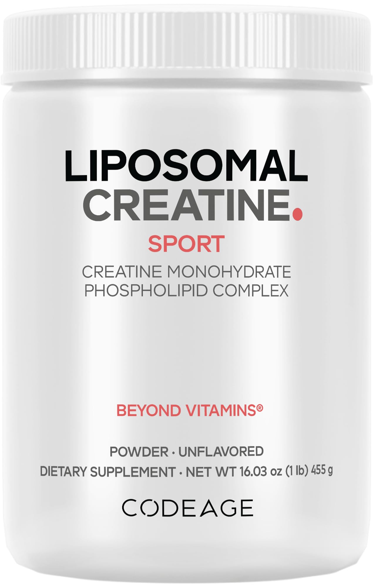 Codeage Liposomal Creatine Powder Supplement - 3-Month Supply - 5000mg Creatine Monohydrate Pre Workout & Post Workouts - Unflavored Creatine, Pure Creatine Powder, Creatinine for Sports - 90 Servings Codeage buy supplements canada