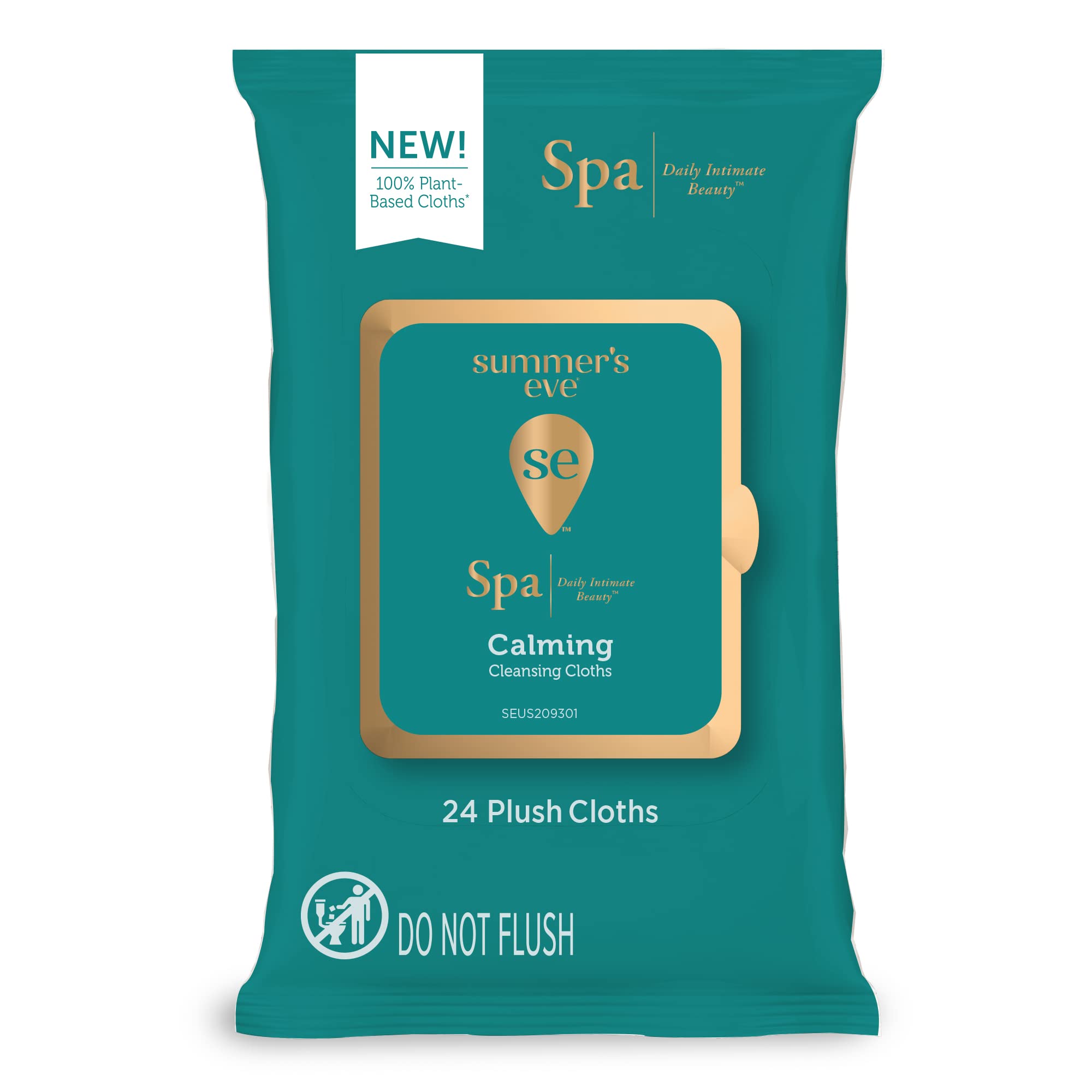 Summer's Eve Spa Calming Chamomile Feminine Wipes, 100% Plant Based*, pH balanced Plush Cloths Summer's Eve buy supplements canada
