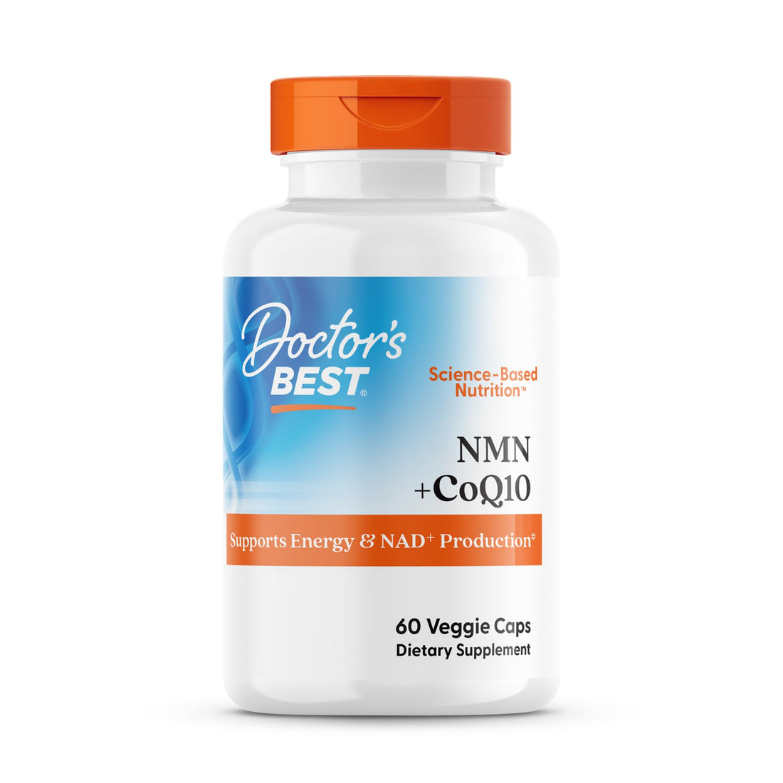 Doctor's Best NMN + CoQ10 Supplement for Women & Men - Supports NAD+ Production & Cellular Energy, Beta Nicotinamide Mononucleotide 150 mg & Coenzyme Q10 50 mg per Capsule, Vegan, Non GMO- 60 Veg Caps Doctor's BEST buy supplements canada