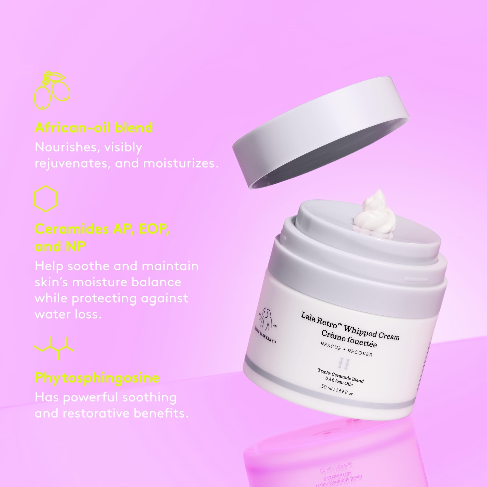 Lala Retro Whipped Cream by Drunk Elephant for Women - 1.69 oz Cream Drunk Elephant buy supplements canada