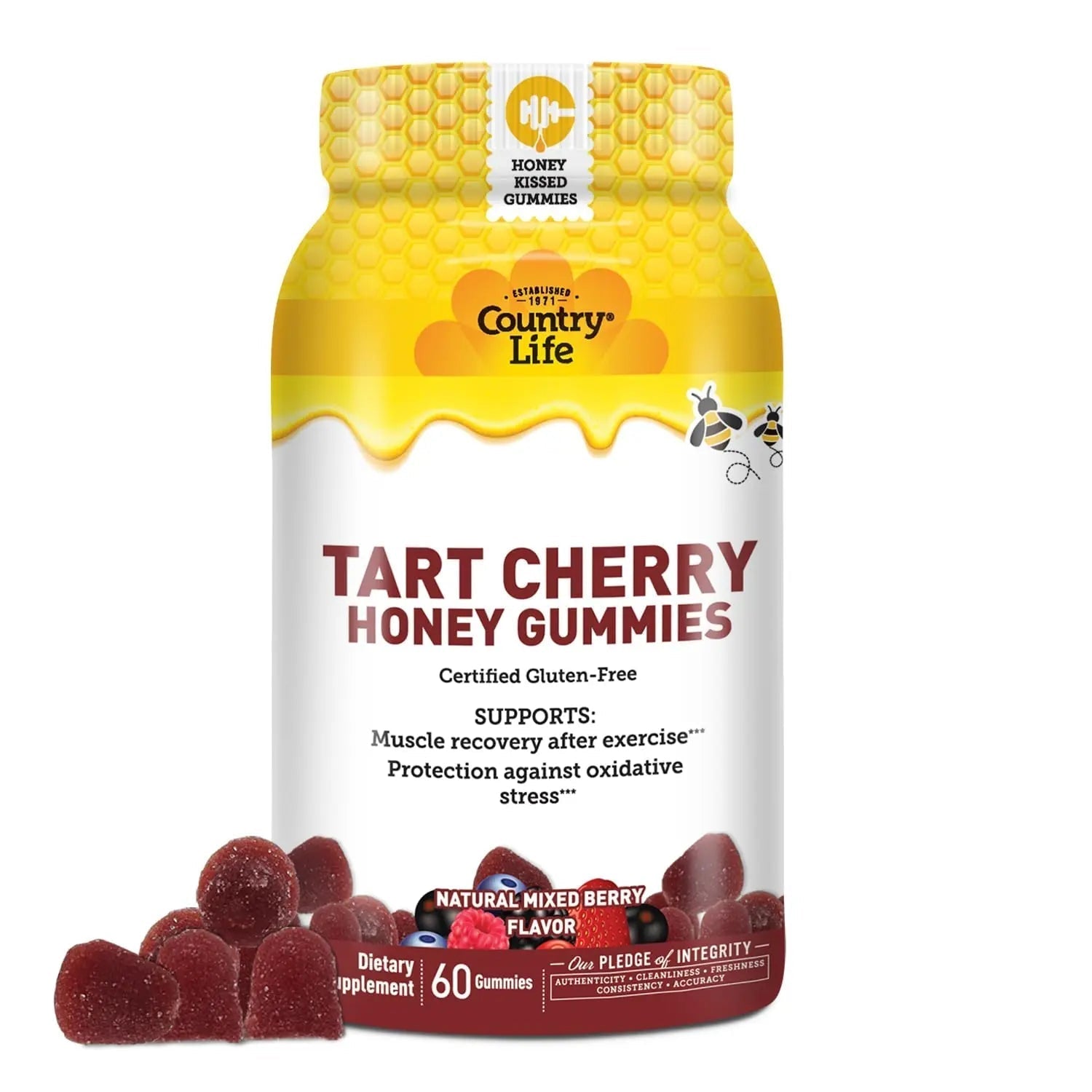 Country Life® Tart Cherry & Adult Multivitamin Honey Gummies - Bundle - Non-GMO - Certified Gluten Free Country Life buy supplements canada