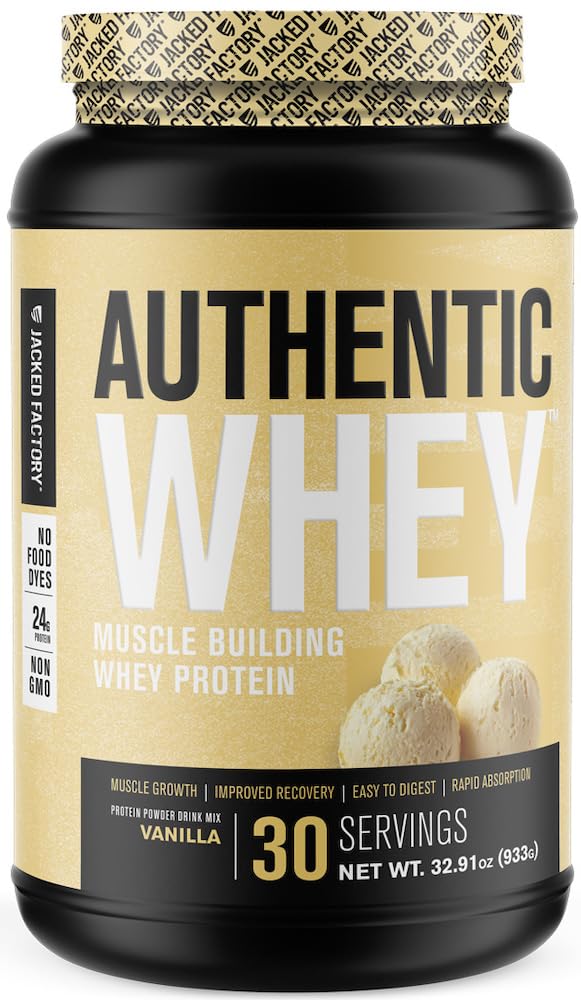 Jacked Factory Authentic Whey Muscle Building Whey Protein Powder - Low Carb Jacked Factory buy supplements canada