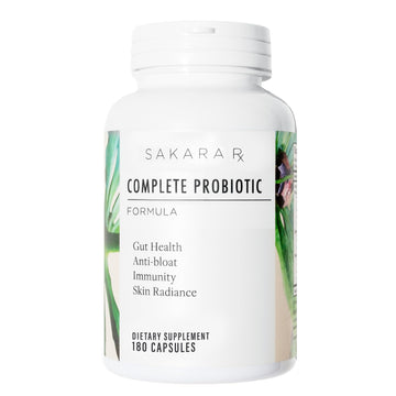 SAKARA Complete Probiotic - Prebiotics and Probiotics for Women Digestive Health Supplements, Supports Bloating, Immune System & Skin Radiance, Gut Health for Women with 3 Billion CFU's - 180 Capsules SAKARA buy supplements canada
