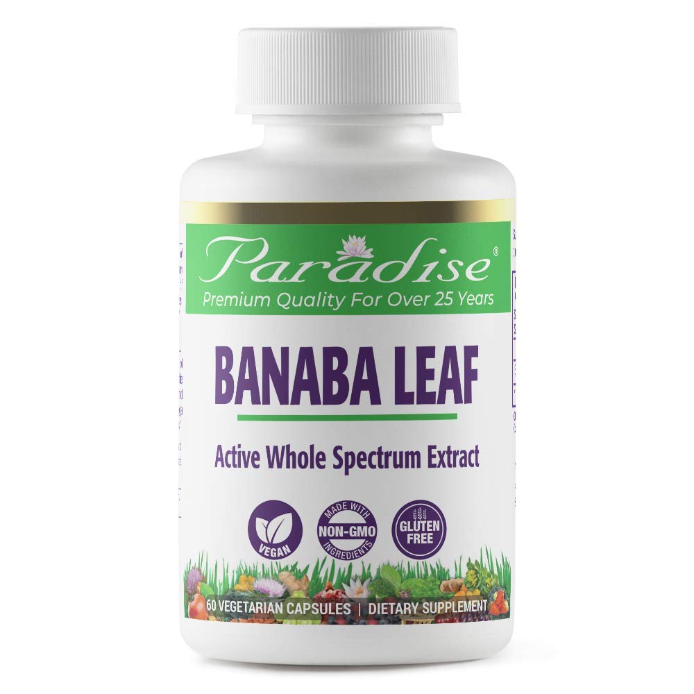 Paradise Herbs Banaba Leaf Vegetarian Capsules, 60 Count Paradise Herbs buy supplements canada
