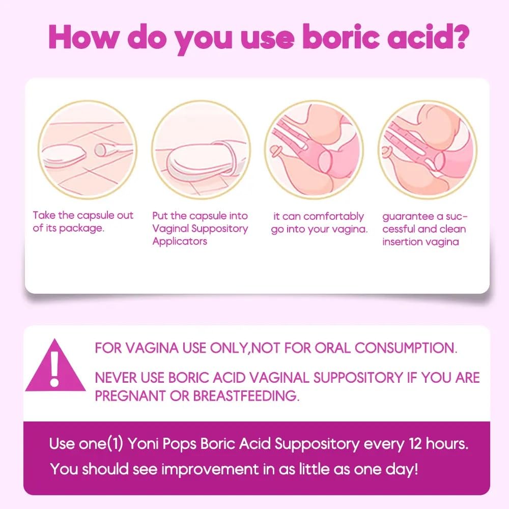 Sweet Mini Me 600mg Boric Acid Suppositories – Natural Vaginal Health Support for Women – pH Balance, Odor & Itch Relief – 30 Count Capsules Generic buy supplements canada