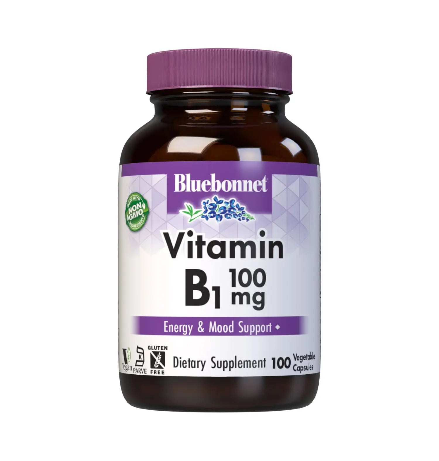 Bluebonnet Vitamin B1 100 mg - Mood Support & Energy Vitamins for Women & Men* - Thiamin HCl - Non-GMO, Vegan, Kosher BlueBonnet buy supplements canada