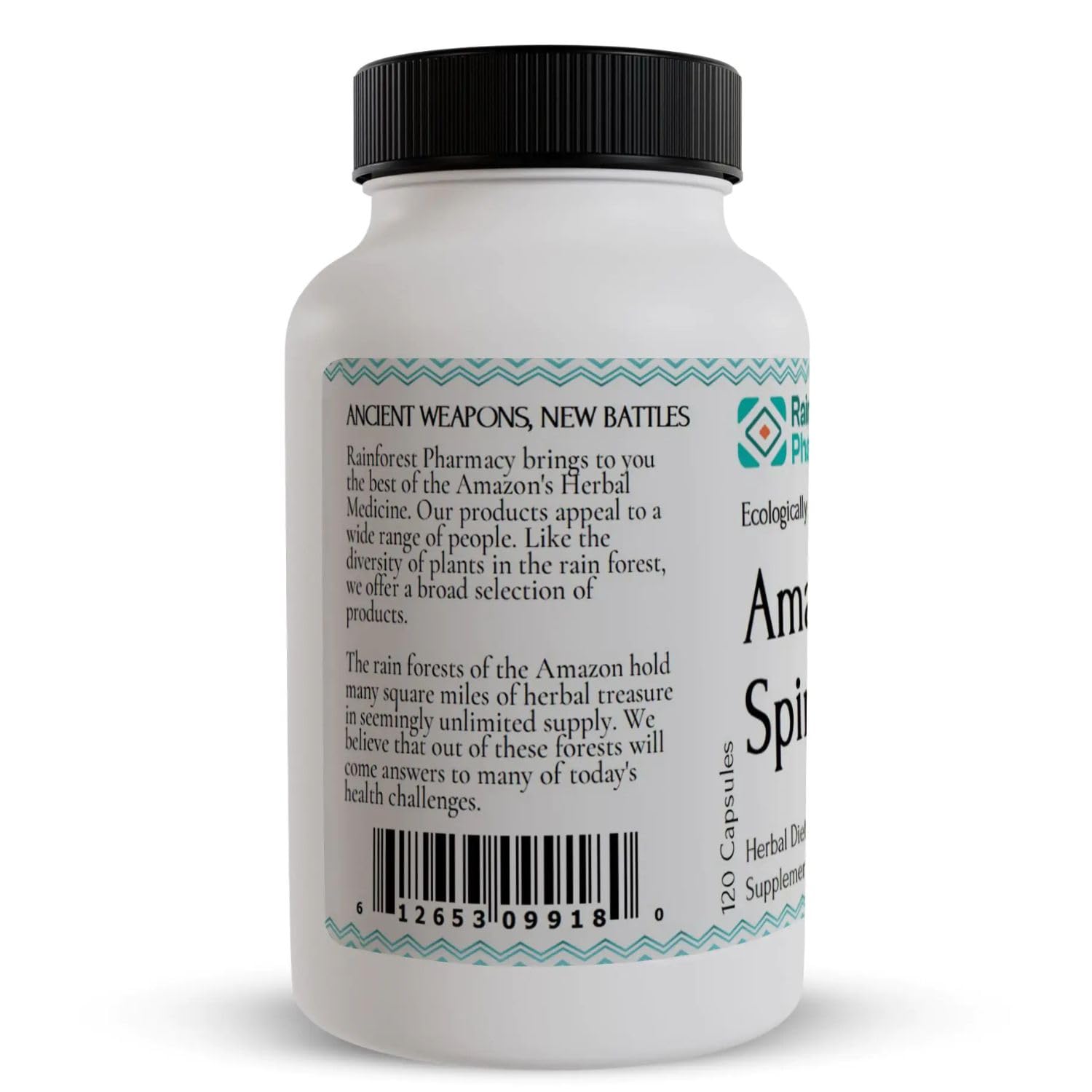 Rainforest Pharmacy Spiro Natural Herbal Supplement| 120 Vegetarian Capsules, 500 mg | Ecologically Wildcrafted Chanca Piedra & 5 Amazon Rainforest Herbs | Non-GMO Rainforest Pharmacy buy supplements canada