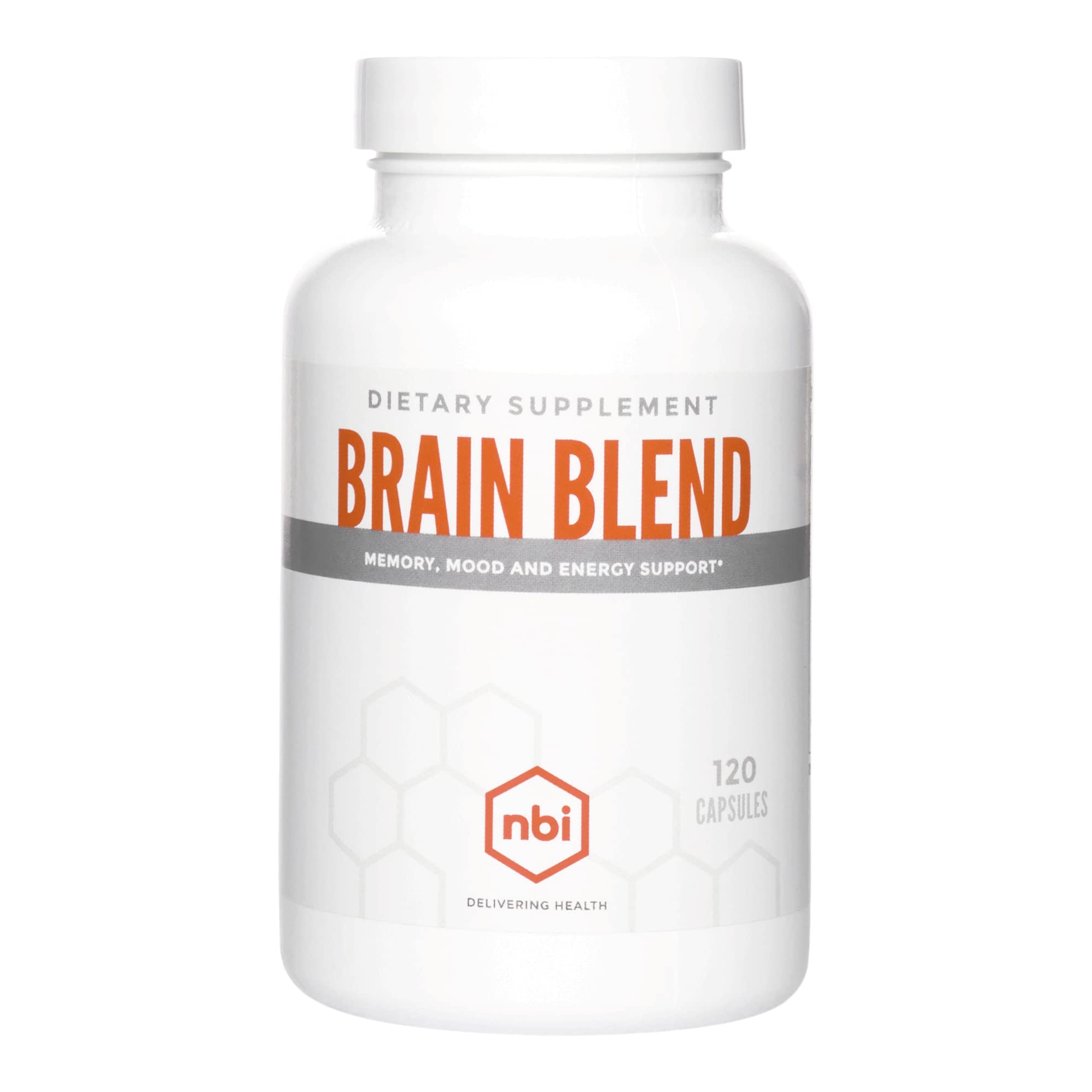 NBI Brain Blend for Memory, Focus, Concentration, Cognitive Function for Men & Women | Caffeine-Free with ALCAR, Alpha Lipoic Acid, Huperzine A, Turmeric | Nootropic | 120ct Capsules NBI buy supplements canada