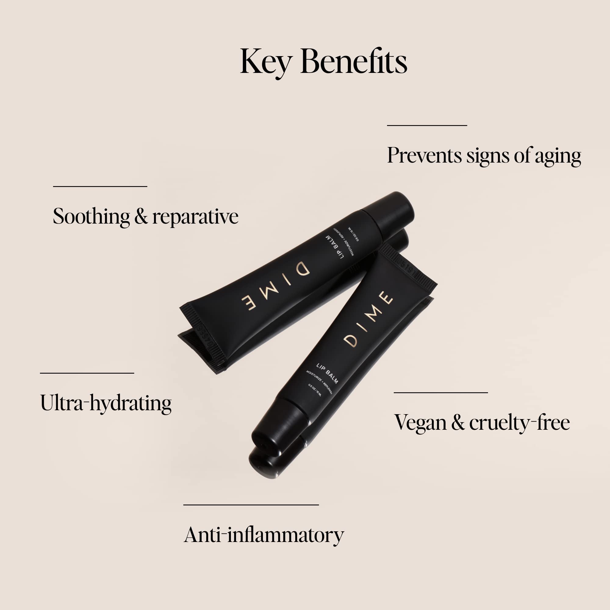 DIME Beauty Lip Balm, Hydrating Lip Balm and Gloss, Vegan & Cruelty-Free, Anti-Aging Lip Care, .5 oz / 15 ml DIME buy supplements canada