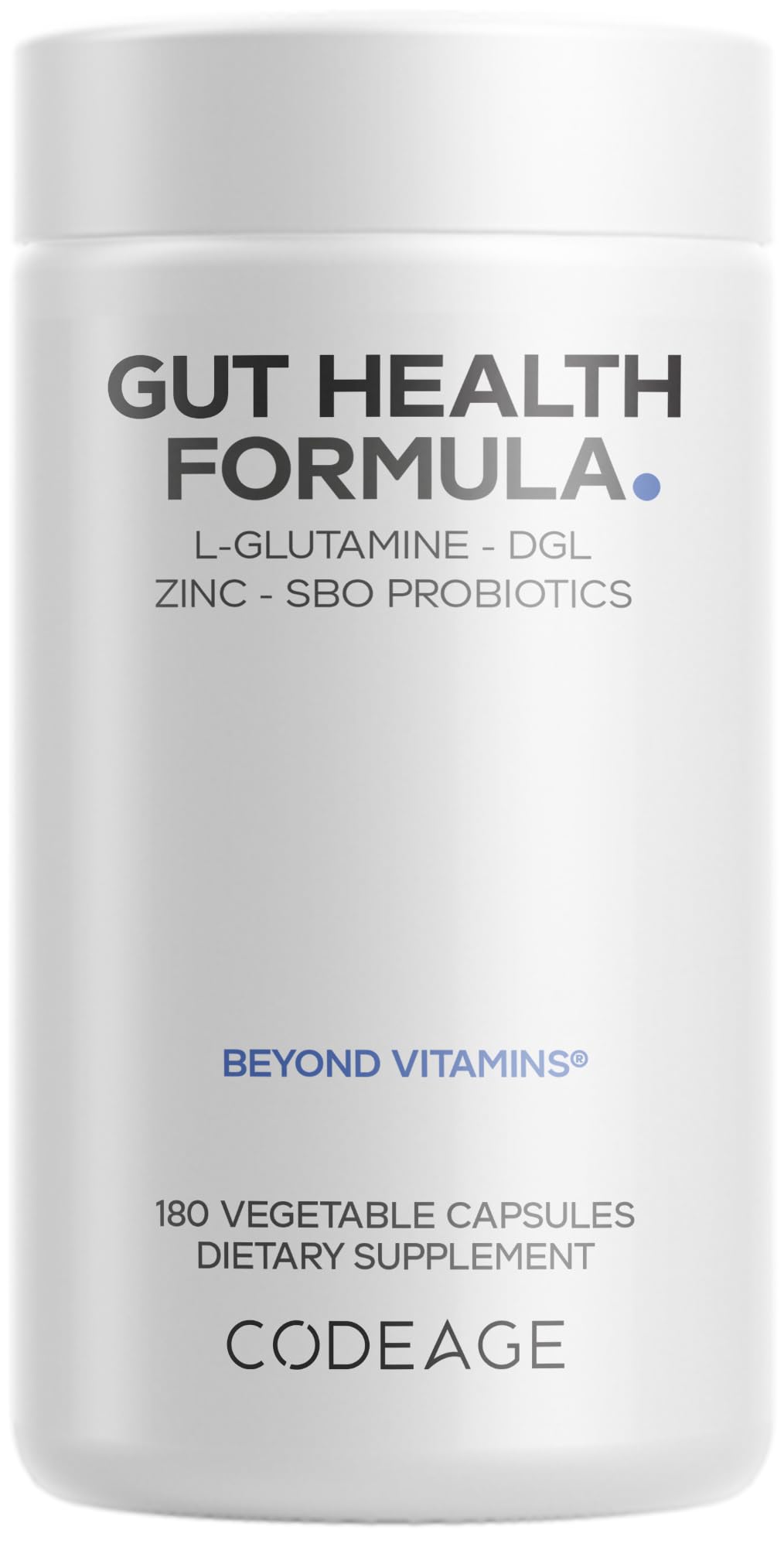 Codeage Gut Health Supplements Vegan Formula - L Glutamine, Zinc, Turkey Tail Mushroom Powder, Tonic Mushroom, Maitake, Micro Algae, Mineral, Codeage buy supplements canada