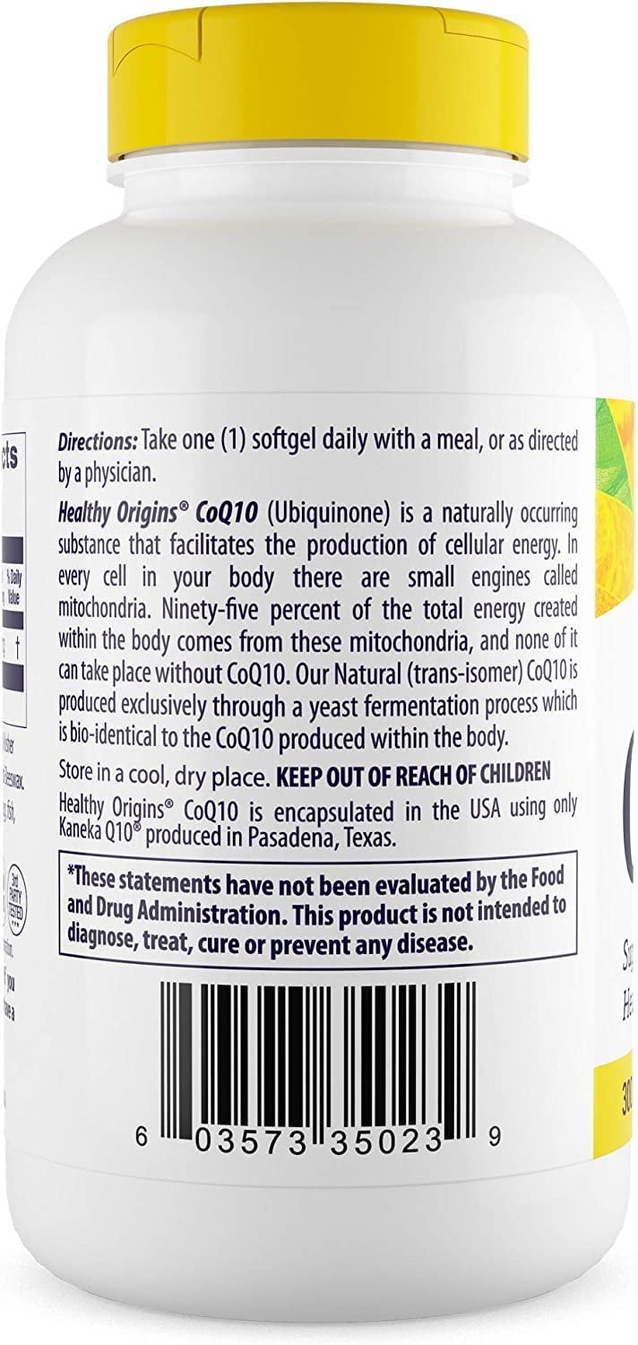 Healthy Origins CoQ10 (Kaneka Q10), 300 mg - Heart Health & Energy Supplement Healthy Origins buy supplements canada