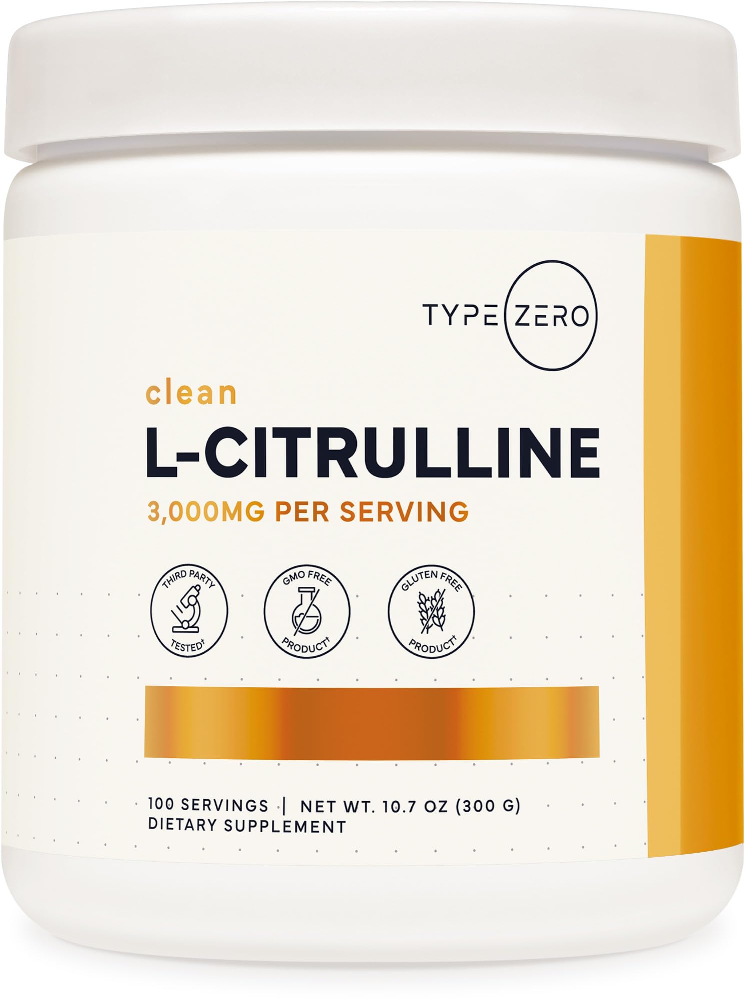 Type Zero L-Citrulline Base Powder, 3,000mg Per Serving - 100 Servings Type Zero buy supplements canada
