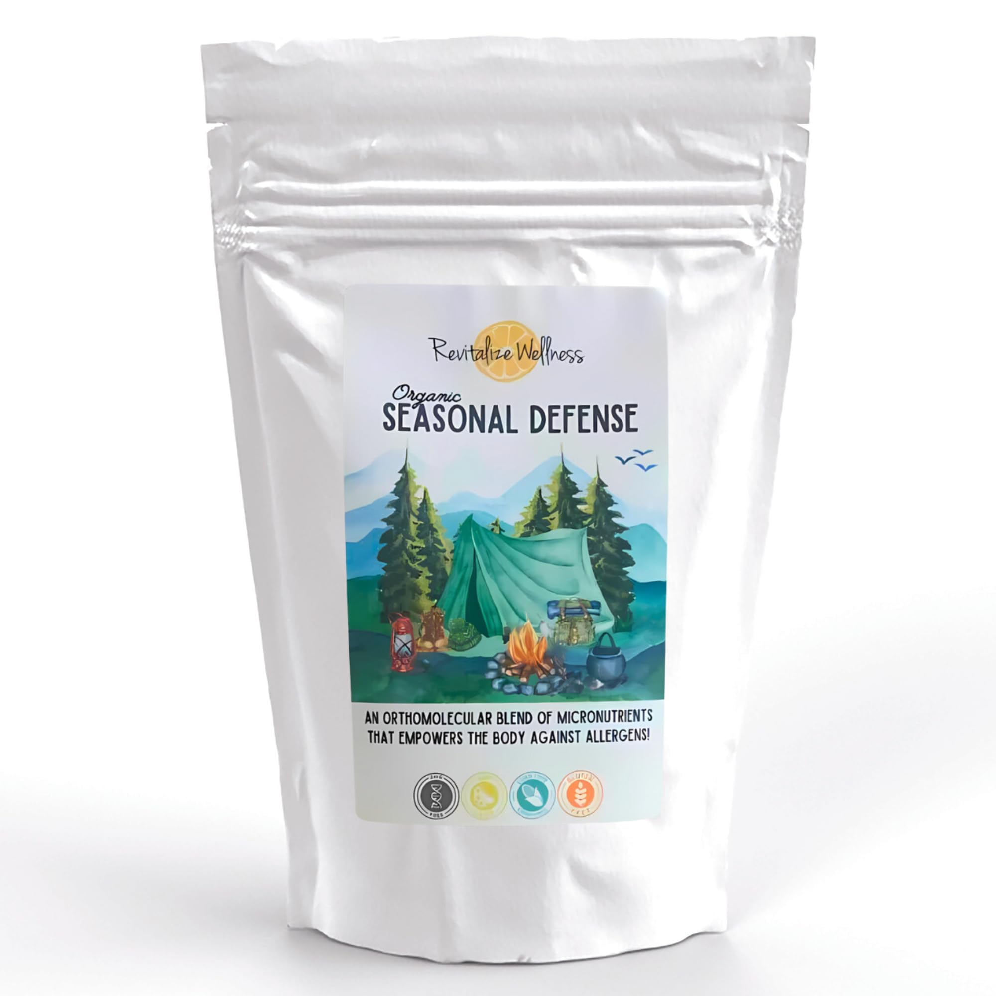 Revitalize Wellness Organic Seasonal Defense Powder Formerly Allergy Defense | Bromelain, Vitamin B3, Vitamin C, Quercetin, and NAC | No Sugar Added | Fruit Punch Flavor | 30 Servings Revitalize Wellness buy supplements canada